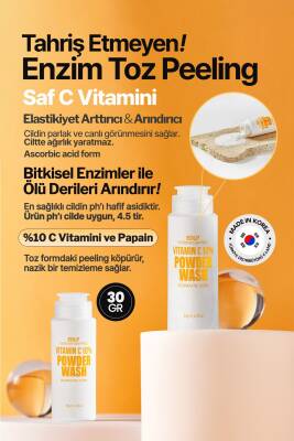 %10 C Vitamini İçeren Toz Enzim Peeling Derma Factory Vitamin C Powder Wash Yüz Peelingi 50gr - 3