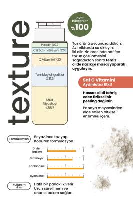 %10 C Vitamini İçeren Toz Enzim Peeling Derma Factory Vitamin C Powder Wash Yüz Peelingi 50gr - 4