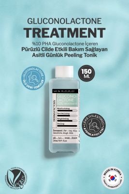 %10 PHA Gluconolactone İçeren Asitli Tonik Derma Factory Gluconolactone Treatment - 3