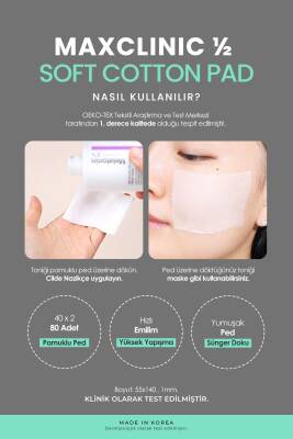 12 Cilt Bakım Pamuğu Cildi Çizmeyen Tüylenmeyen Özel Sünger Doku Soft Cotton Pads 80adet - 4