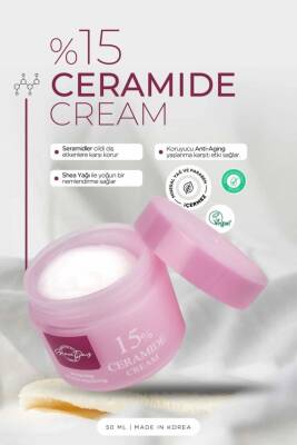 %15 Ceramide Ile Onarıcı Ve Güçlendirici Nemlendirici Krem Ceramide %15 Cream - 2