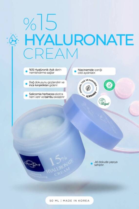 %15 Hyalüronik Asit Içeriği Ile Yoğun Nemlendirici Krem Hyaluronate 15% Cream - 2