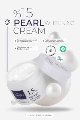 %15 Inci Özü Ile Aydınlatıcı Ve Nemlendirici Krem Pearl 15% Whitening Cream 8809446655438; One Size - 2