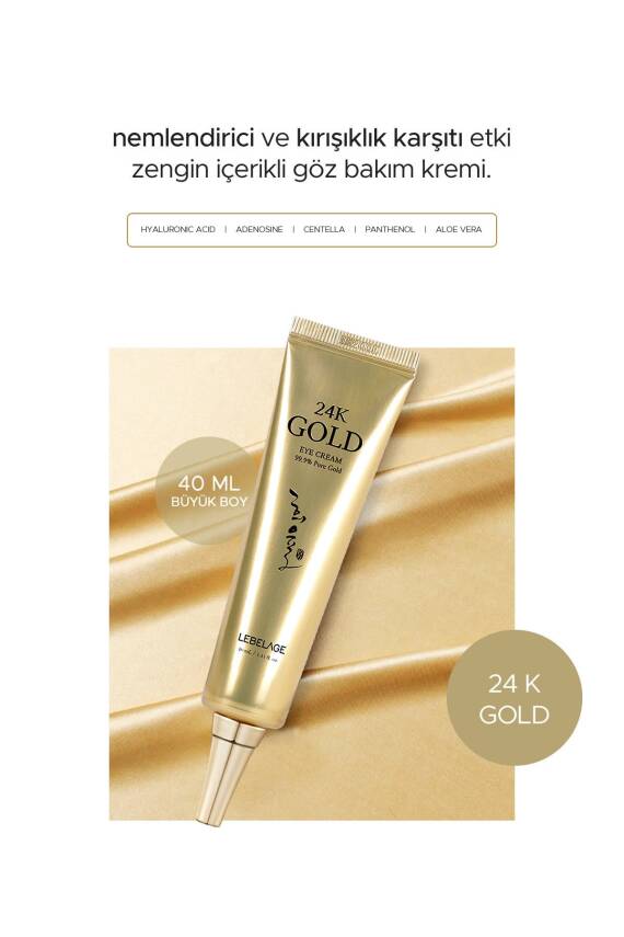 24k Altın Içeren Nemlendirici Kırışıklık Karşıtı Göz Kremi Heeyul 24k Gold Eye Cream 40 Ml - 3