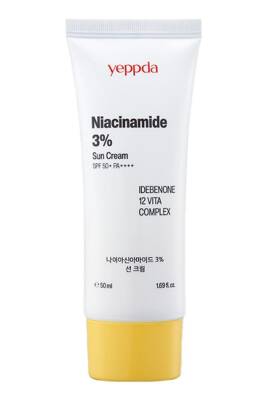 %3 Niacinamide İçeren Aydınlatıcı Vegan Güneş Kremi Yeppda Niacinamide Sun Cream SPF50+ PA++++ 50ml - 1