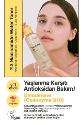 %3 Niacinamide İçeren Aydınlatıcı Vegan Tonik Yeppda Niacinamide %3 Water Toner 200ml - 3