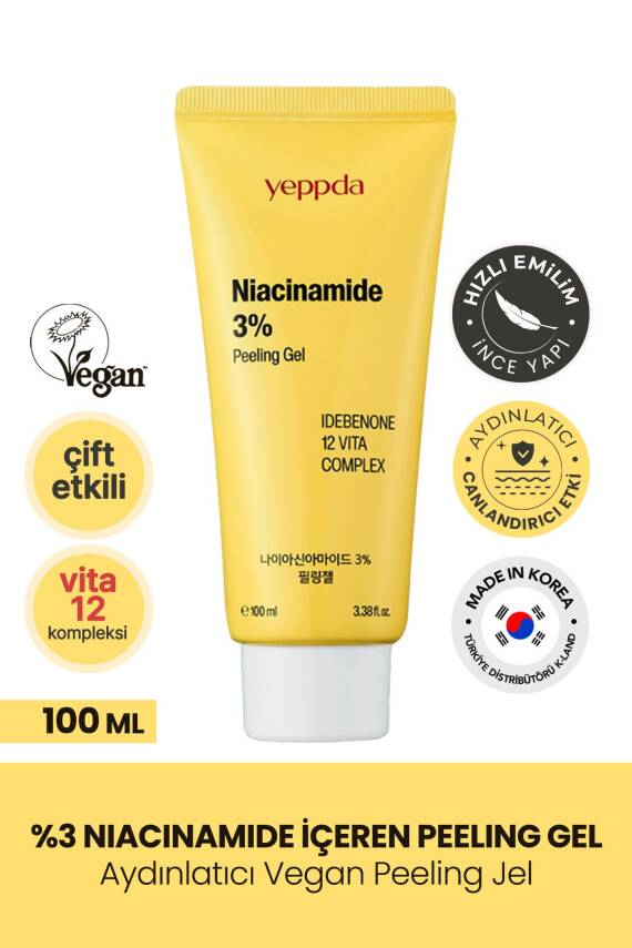 %3 Niacinamide İçeren Taneciksiz Peeling Jel Yeppda %3 Niacinamide Peeling Gel 100ml - 2