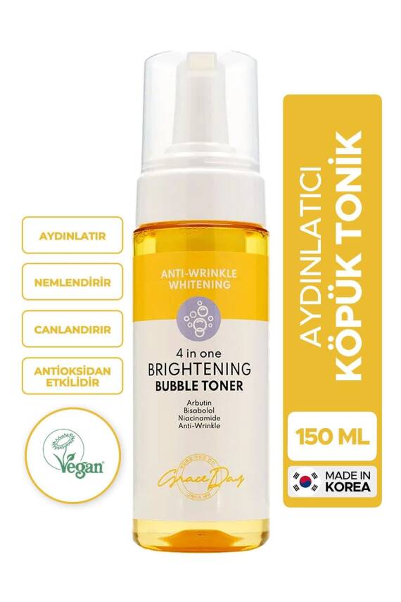 4 Işlevli Köpük Tonik Aydınlatıcı Ve Nemlendirici Brightening Bubble Toner 150 Ml - 1