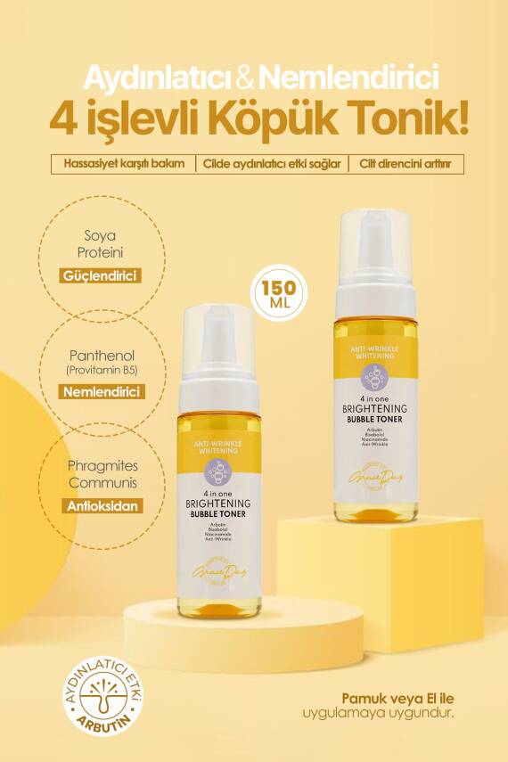 4 Işlevli Köpük Tonik Aydınlatıcı Ve Nemlendirici Brightening Bubble Toner 150 Ml - 2