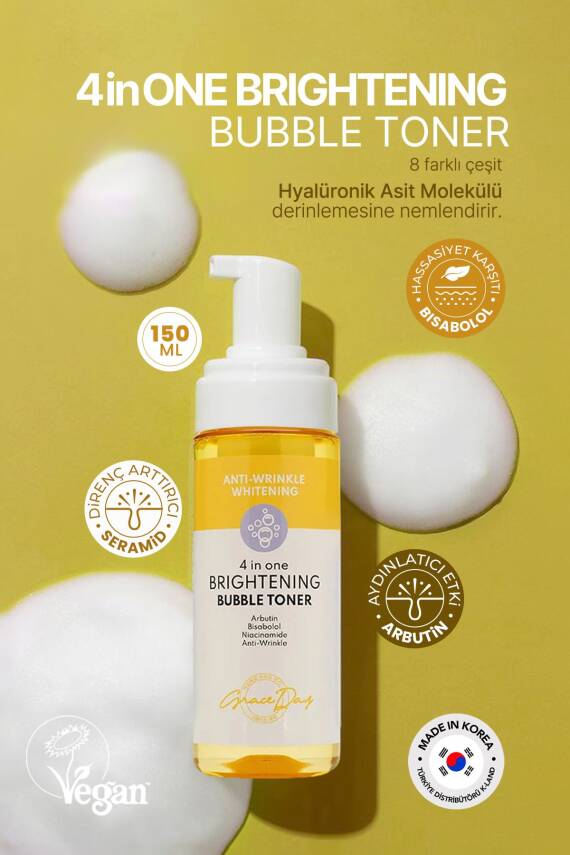 4 Işlevli Köpük Tonik Aydınlatıcı Ve Nemlendirici Brightening Bubble Toner 150 Ml - 3