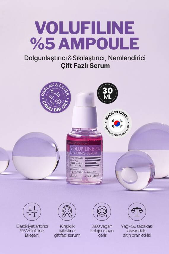 %5 Volufiline İçeren Dolgunlaştırıcı, Sıkılaştırıcı Çift Fazlı Serum Derma Factory Blendin Serum - 2