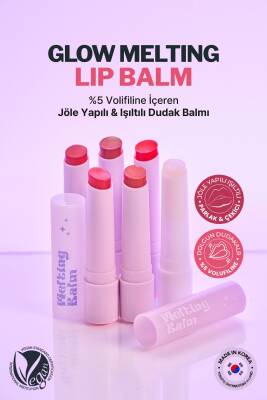 %5 Volufiline ile Dudak Dolgunlaştırıcı ve Nemlendirici Balm Derma Factory Glow Melting Balm - 47