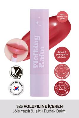 %5 Volufiline ile Dudak Dolgunlaştırıcı ve Nemlendirici Balm Derma Factory Glow Melting Balm - 40