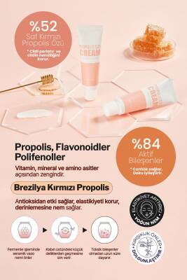 %52 Kırmızı Propolis İçeren Antioksidan Bakım Kremi Derma Factory Propolis Cream 50ml - 3