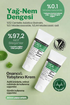 %53;2 Cica Içeren Yatıştırıcı Bakım Kremi Cica Cream - 4