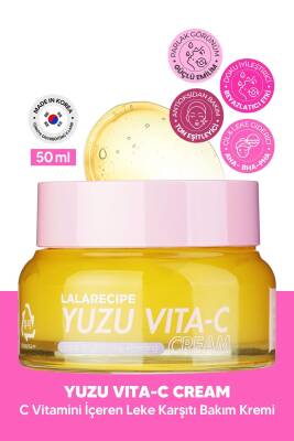 %67;8 Yuzu İçeren Aydınlatıcı Bakım Kremi LALARECIPE Yuzu Vita-C Cream - 1