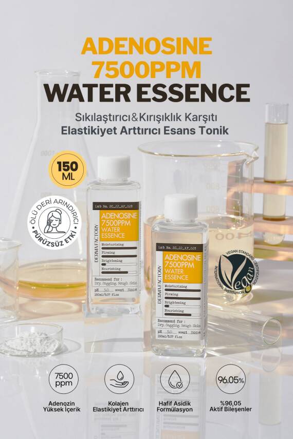 Adenosine İçeren Kırışıklık Karşıtı; Sıkılaştırıcı Esans Tonik Derma Factory Adenosine Essence 150ml - 3