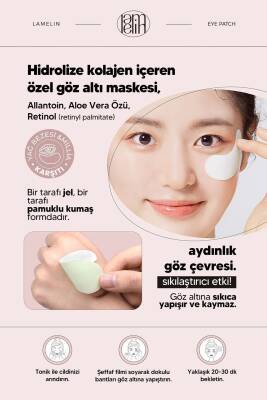 Allantoin, Kolajen ve Retinol İçeren Sıkılaştırıcı Göz Altı Maskesi Lamelin Collagen Eye Patch - 3