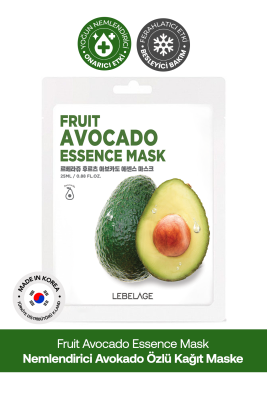 Avokado İçeren Nemlendirici Kağıt Maske Lebelage Fruit Avocado Mask - 2