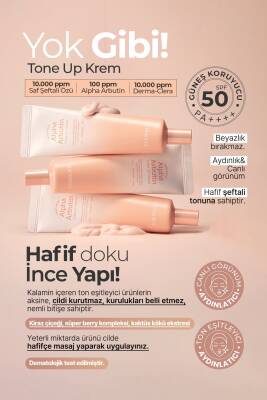 Aydınlatıcı Ve Ton Eşitleyici Güneş Kremi Alpha Arbutin Tone Up Cream Spf50 pa - 3