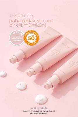 Aydınlatıcı,renk Eşitleyici Spf 50+pa++++ Pembe Güneş Kremi Pink Calamine Toneup Sun Cream - 4