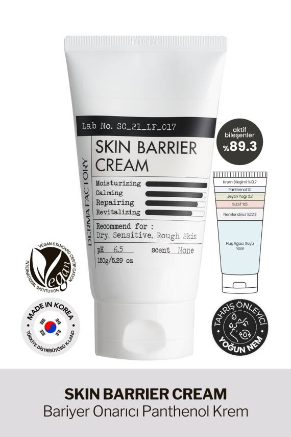 Bariyer Onarıcı %59 Huş Ağacı Özü Panthenol Krem Derma Factory Skin Barrier Cream 150 ml - 2