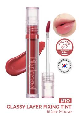 Cam Parlaklığında Dudaklar İçin Gloss Tint Lilybyred Glassy Layer Fixing Tint - 37