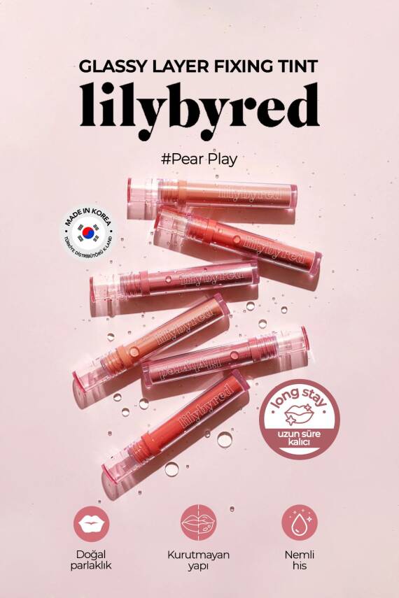 Cam Parlaklığında Dudaklar İçin Gloss Tint Lilybyred Glassy Layer Fixing Tint - 40