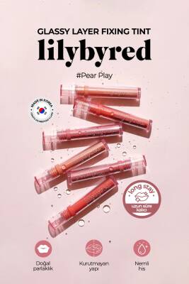 Cam Parlaklığında Dudaklar İçin Gloss Tint Lilybyred Glassy Layer Fixing Tint - 29