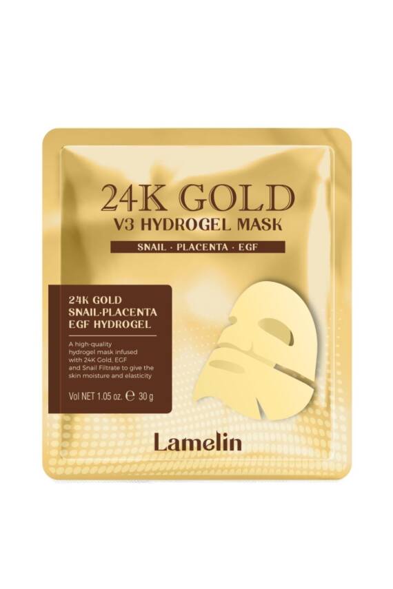 Canlandırıcı Altın Maske Lamelin 24K Gold Hydrogel Mask - 1