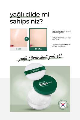 Centella Içeren; Yağlanma Karşıtı Ve Makyaj Sabitleyici Toz Pudra Cica No Sebum Powder - 3