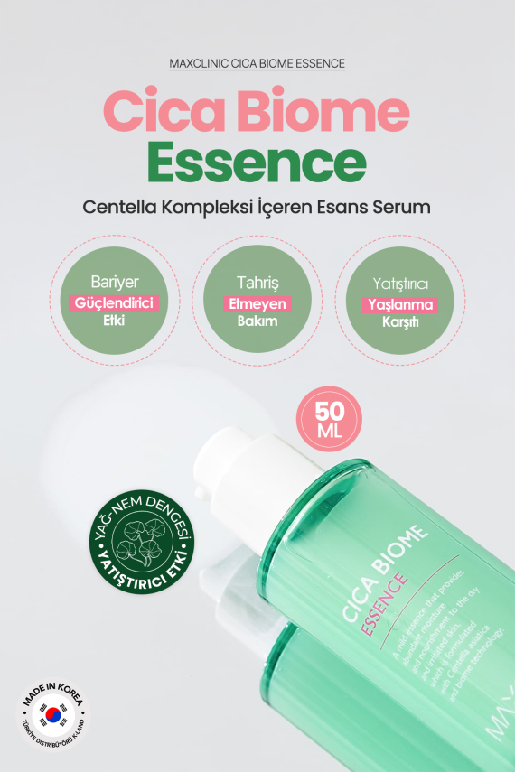 Centella Kompleksi Içeren Yatıştırıcı Esans Serum Cica Biome Essence - 5