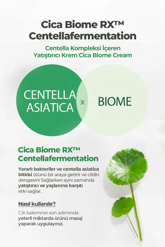 Centella Kompleksi Içeren Yatıştırıcı Krem Cica Biome Cream - 5