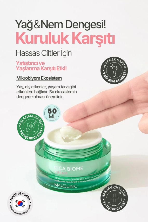 Centella Kompleksi Içeren Yatıştırıcı Krem Cica Biome Cream - 4