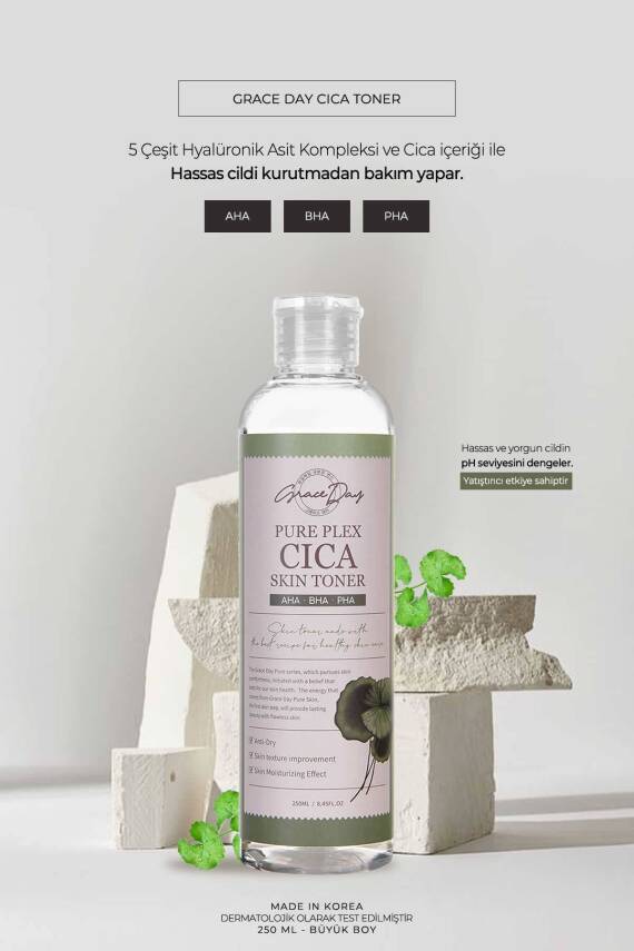 Cica Içeren Yatıştırıcı Ve Nemlendirici Aha - Bha - Pha Tonik Pure Plex Cica Skin Toner - 2