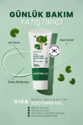 Cica Kompleksi İçeren Yatıştırıcı Bakım Jeli Lebelage Cica Moisture Soothing Gel 100 ml - 3