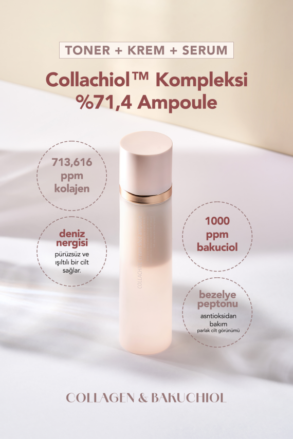 Çift Katmanlı 3’ü Bir Arada Kolajen Bakuchiol Shot Cellre Collachiol Mist Tonik+Serum+Krem 145 ML - 3