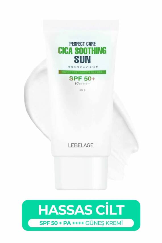 Centella Asiatica İçeren Hassas Cilt Güneş Koruyucu LEBELAGE Cica Soothing Sun SPF 50+ PA++++ 50gr - 2