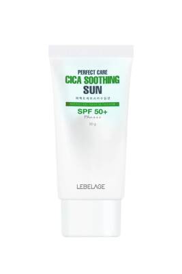 Centella Asiatica İçeren Hassas Cilt Güneş Koruyucu LEBELAGE Cica Soothing Sun SPF 50+ PA++++ 50gr - 1