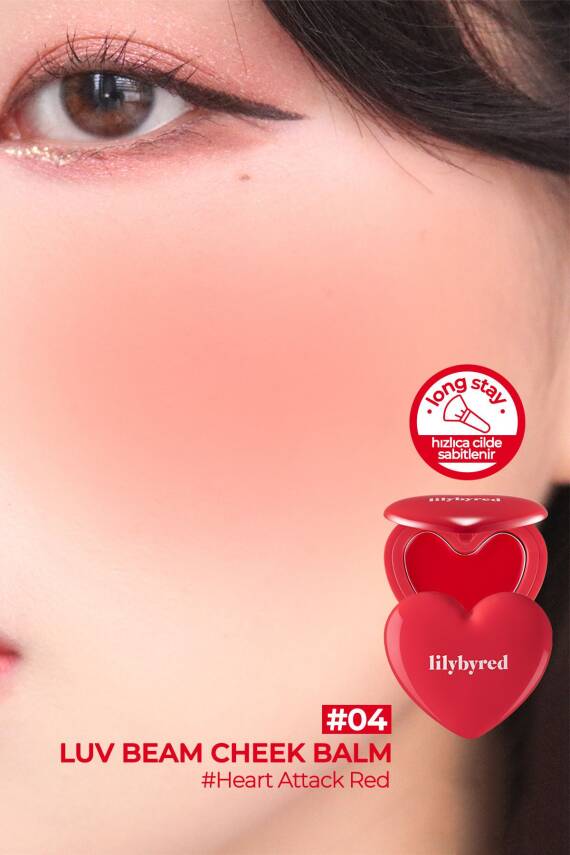 Doğal Görünümlü Krem Allık lilybyred Luv Beam Cheek Balm - 28