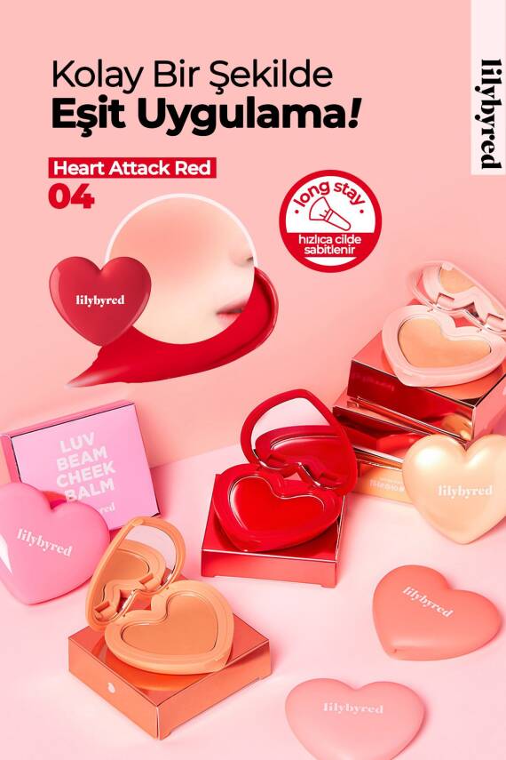 Doğal Görünümlü Krem Allık lilybyred Luv Beam Cheek Balm - 27