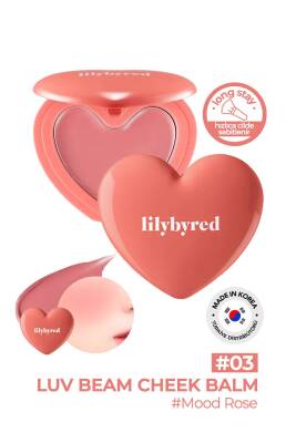 Doğal Görünümlü Krem Allık lilybyred Luv Beam Cheek Balm - 23