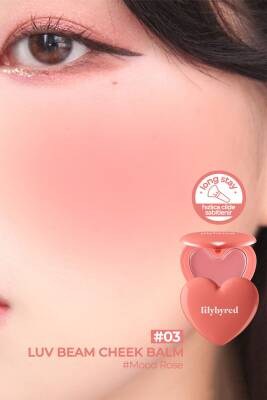 Doğal Görünümlü Krem Allık lilybyred Luv Beam Cheek Balm - 21