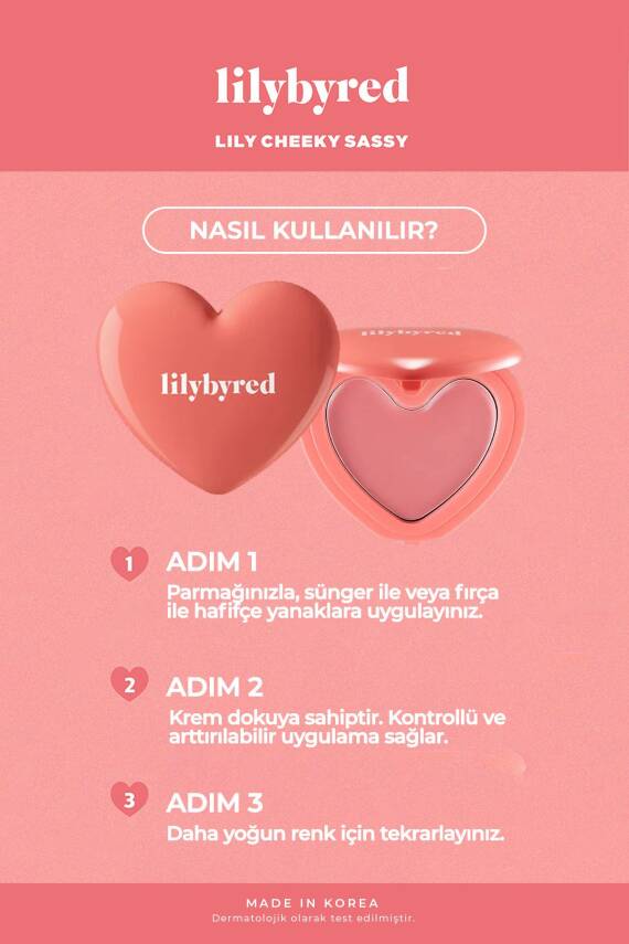 Doğal Görünümlü Krem Allık lilybyred Luv Beam Cheek Balm - 18