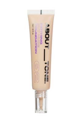 Doğal Yarı Mat Görünümlü Fondoten ABOUT TONE Nothing But Nude Foundation - 20