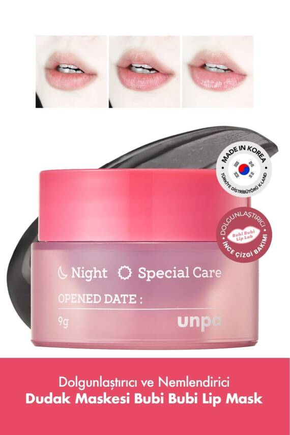 Dolgunlaştırıcı ve Nemlendirici UNPA Dudak Maskesi Bubi Bubi Lip Mask - 2