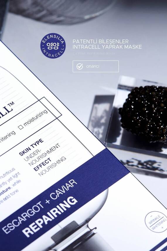 ELENSILIA Intracell Escargot +Caviar Repairing Sheet Mask - 3