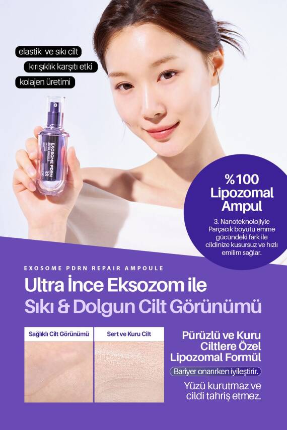 Exosome PDRN Yoğun Elastikiyet ve Cilt Dolgunlaştırıcı Onarıcı Esans Maxclinic Ampoule - 3