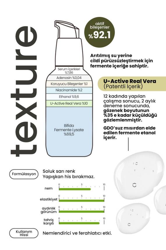 Gözenek Sıkılaştırıcı Bakım Serumu Derma Factory Real Vera Pore Serum 30ml - 4