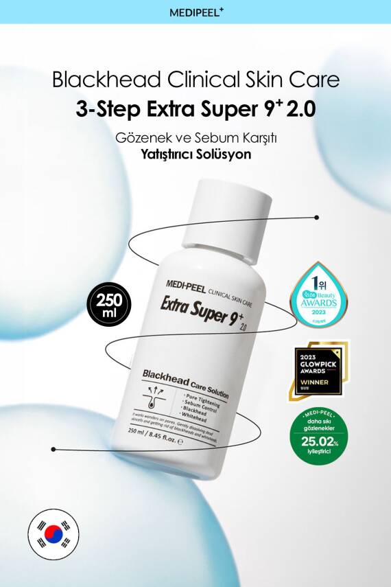 Gözenek ve Siyah; Beyaz Nokta Solüsyonu Medipeel Extra Super 9 Plus 250 ML - 2